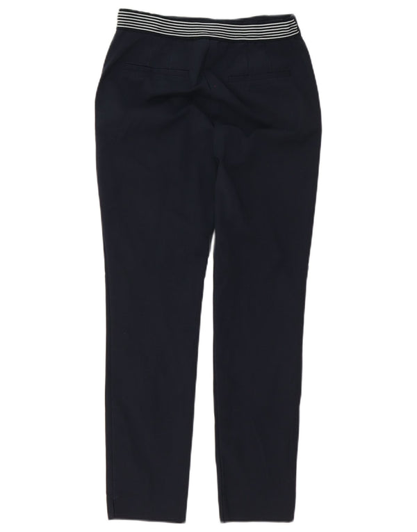 Calça Chino Slim Feminina Zara Pequena W26 L26 Azul Marinho