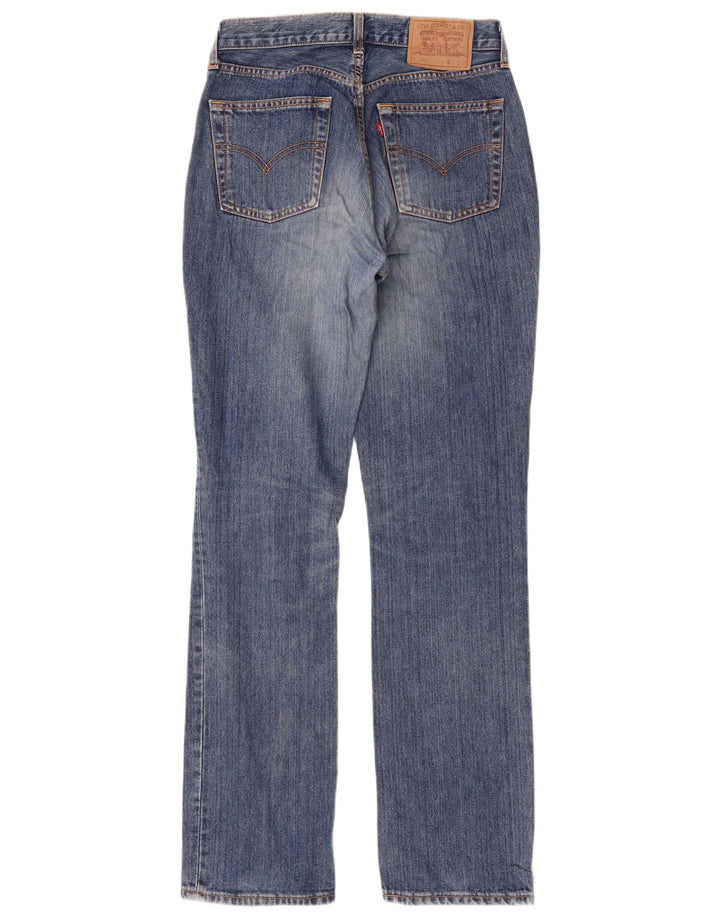 Calça jeans feminina Levi's 595 Straight W31 L34 azul algodão