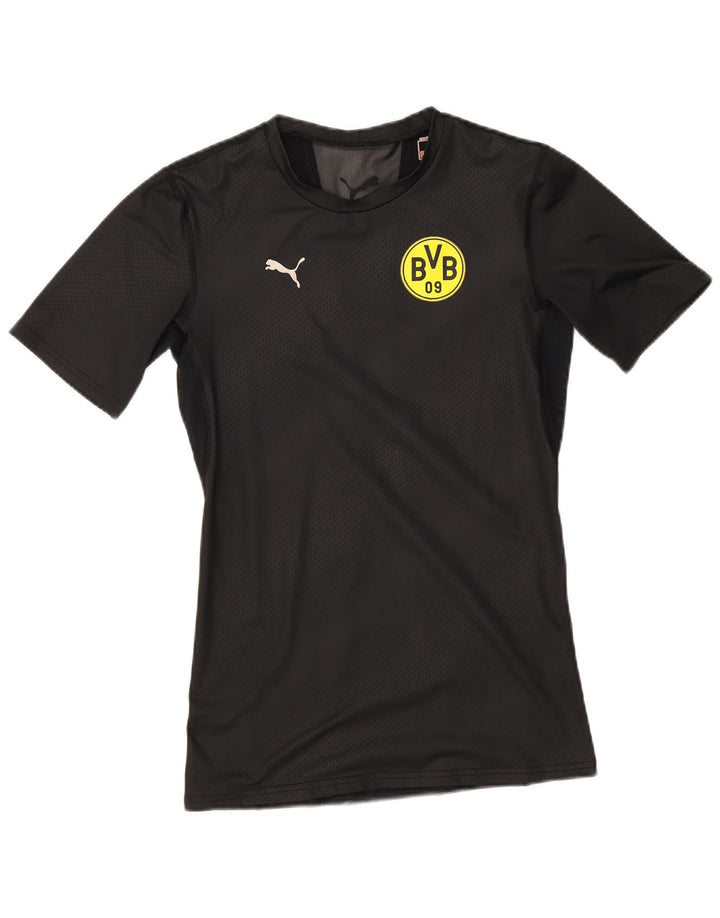 Camiseta Puma Mens BVB Dortmund Graphic Top Médio Preto