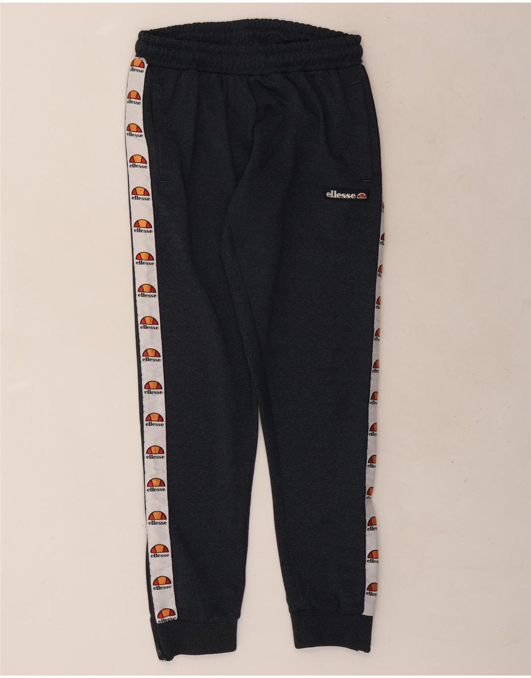 Calça de treino masculina Ellesse Joggers médio azul marinho colorblock