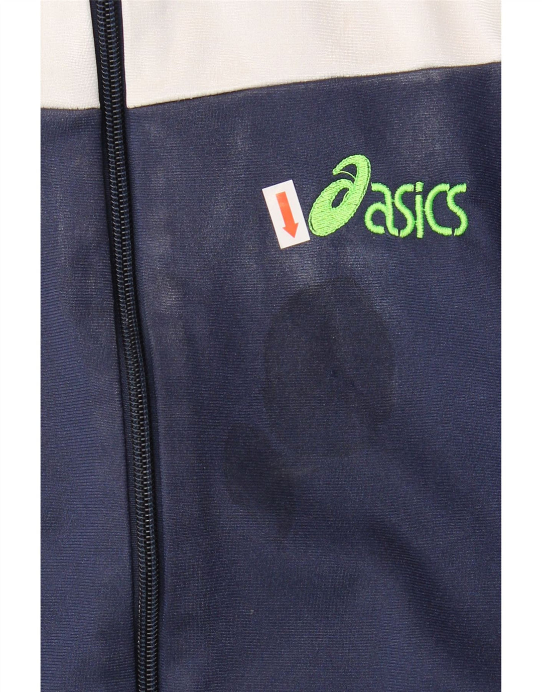 Asics Masculino Graphic Tracksuit Top Jacket IT 46 Pequeno Azul Marinho Colourblock