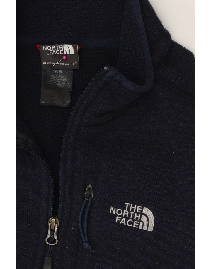 Suéter masculino The North Face com zíper e gola alta poliéster azul marinho médio