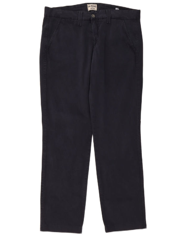 Liu Jo Calça Chino Masculina Regular W36 L31 Algodão Azul Marinho