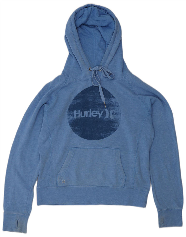 Suéter com capuz gráfico feminino HURLEY UK 14 azul médio