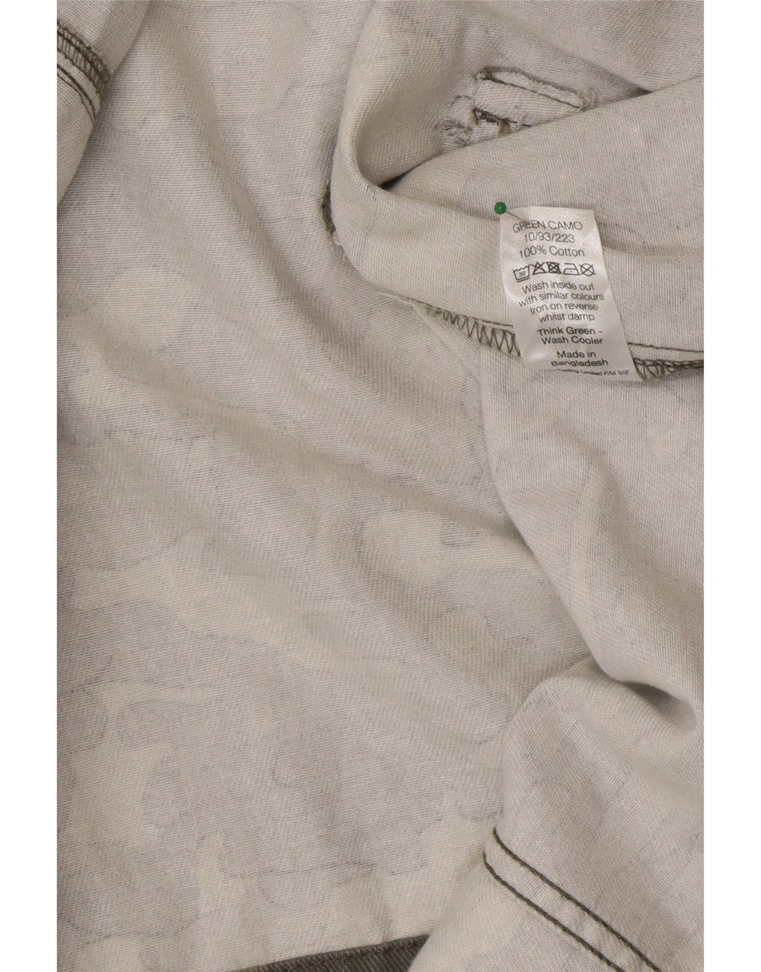 Jaqueta militar feminina M&Co UK 12 algodão camuflado verde médio