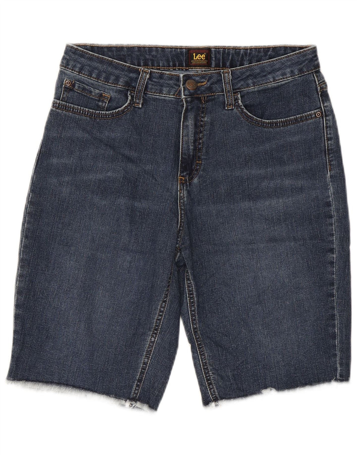 Shorts jeans feminino LEE EUA 10 grande W30 algodão azul