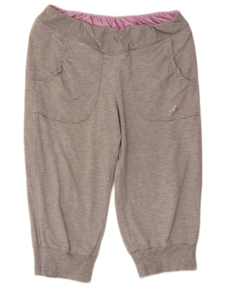 ADIDAS Meninas Calças Capri Treino Joggers 15-16 Anos Cinza