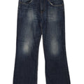 Tommy Hilfiger Masculino Bootcut Jeans W36 L32 Azul Marinho Algodão