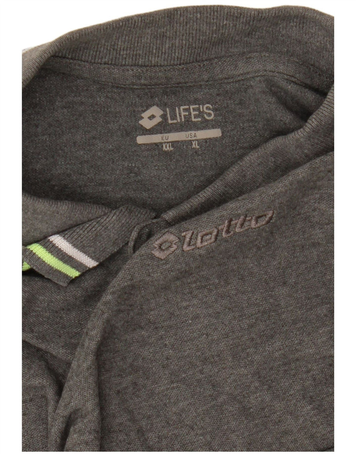 Camisa polo masculina LOTTO XL cinza