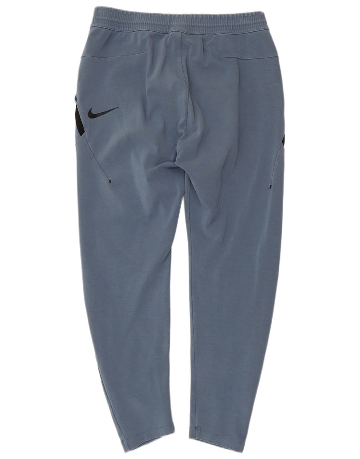 Calça de treino masculina NIKE azul médio colorblock algodão