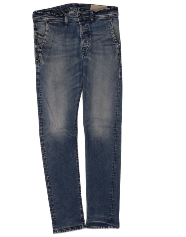 Diesel Mens Slim Jeans W29 L31 Azul Algodão