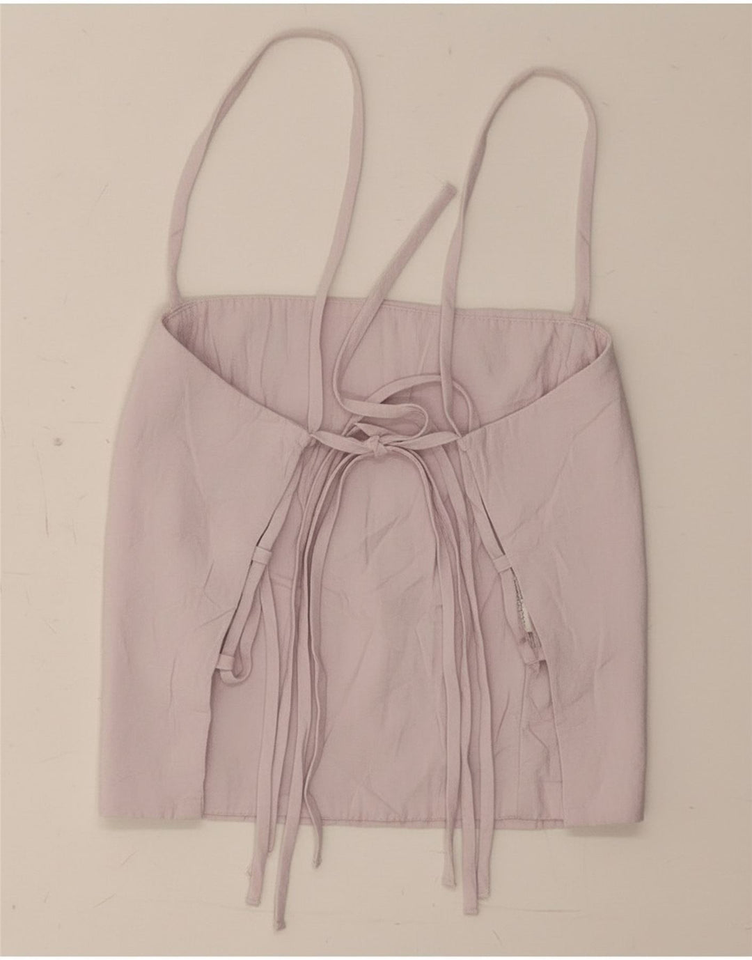 Zara Womens Crop Corset Top UK 8 Pequeno Modal Roxo