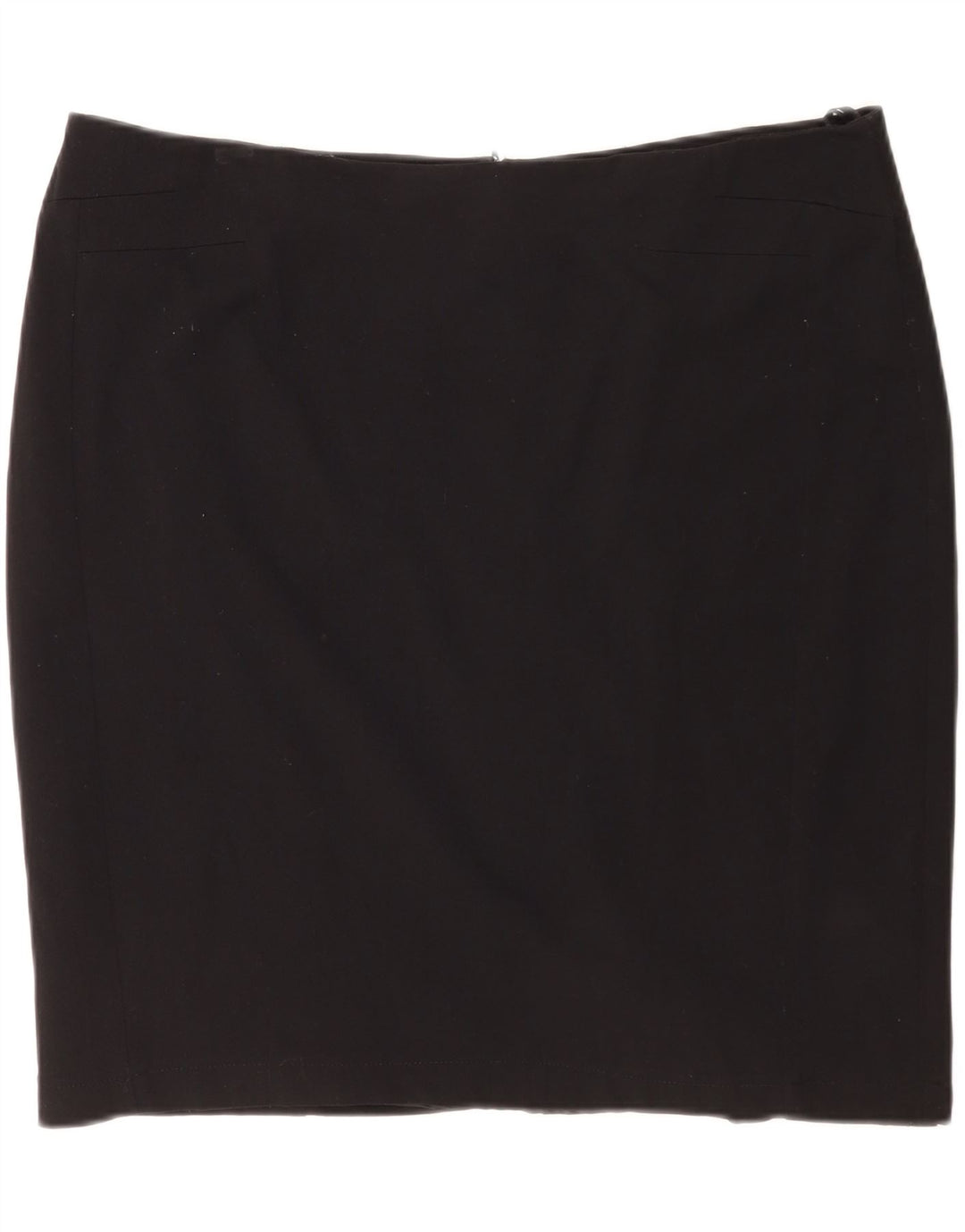 Saia lápis feminina Marks & Spencer Reino Unido 20 2XL W38 poliéster preto