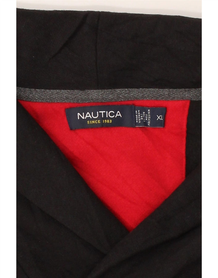 NAUTICA Mens Shawl Neck Sweatshirt Jumper XL Black Cotton Vintage Nautica and Second-Hand Nautica from Messina Hembry 