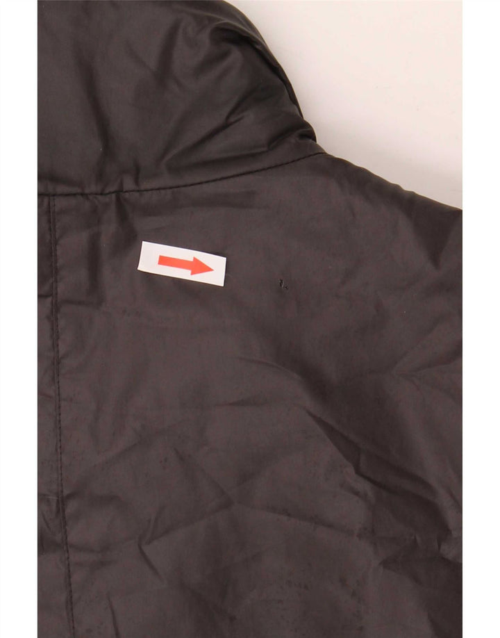 Jaqueta acolchoada masculina Adidas UK 38 poliéster preto médio