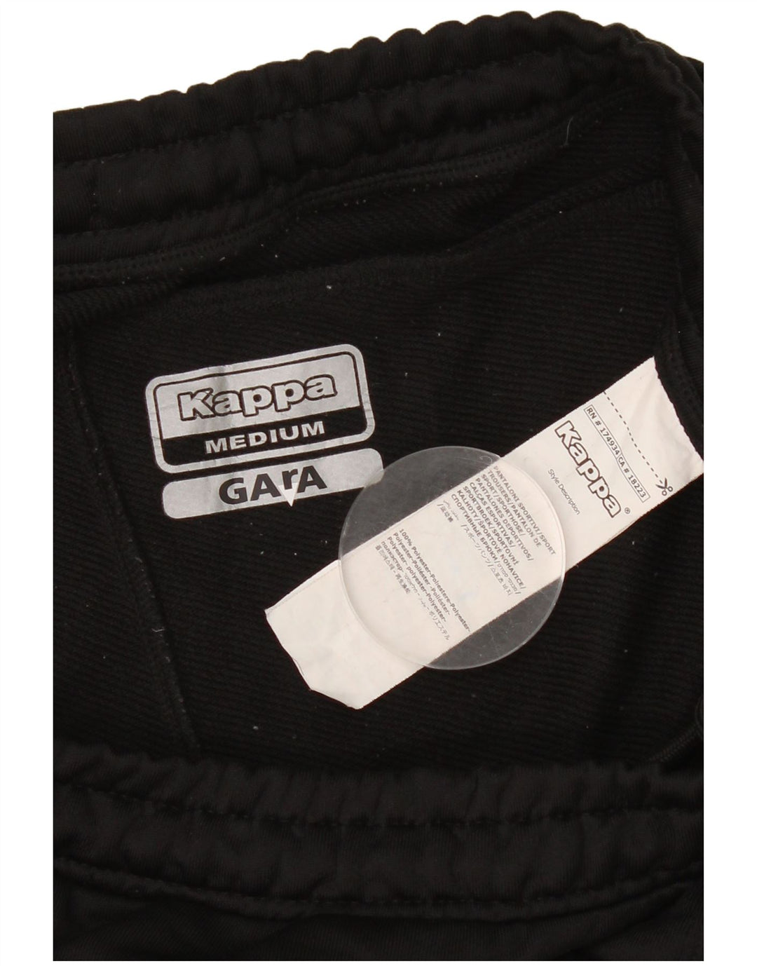 Kappa Mens Gara Bermuda Sport Shorts Médio Preto Poliéster