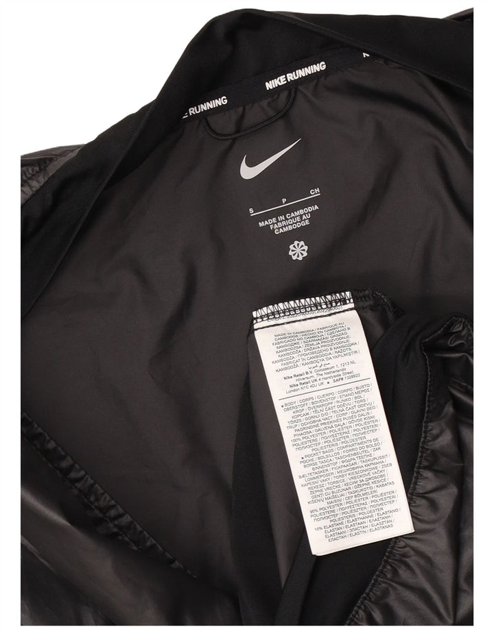 Jaqueta de chuva feminina Nike Running Graphic UK 10 pequena preta colorblock