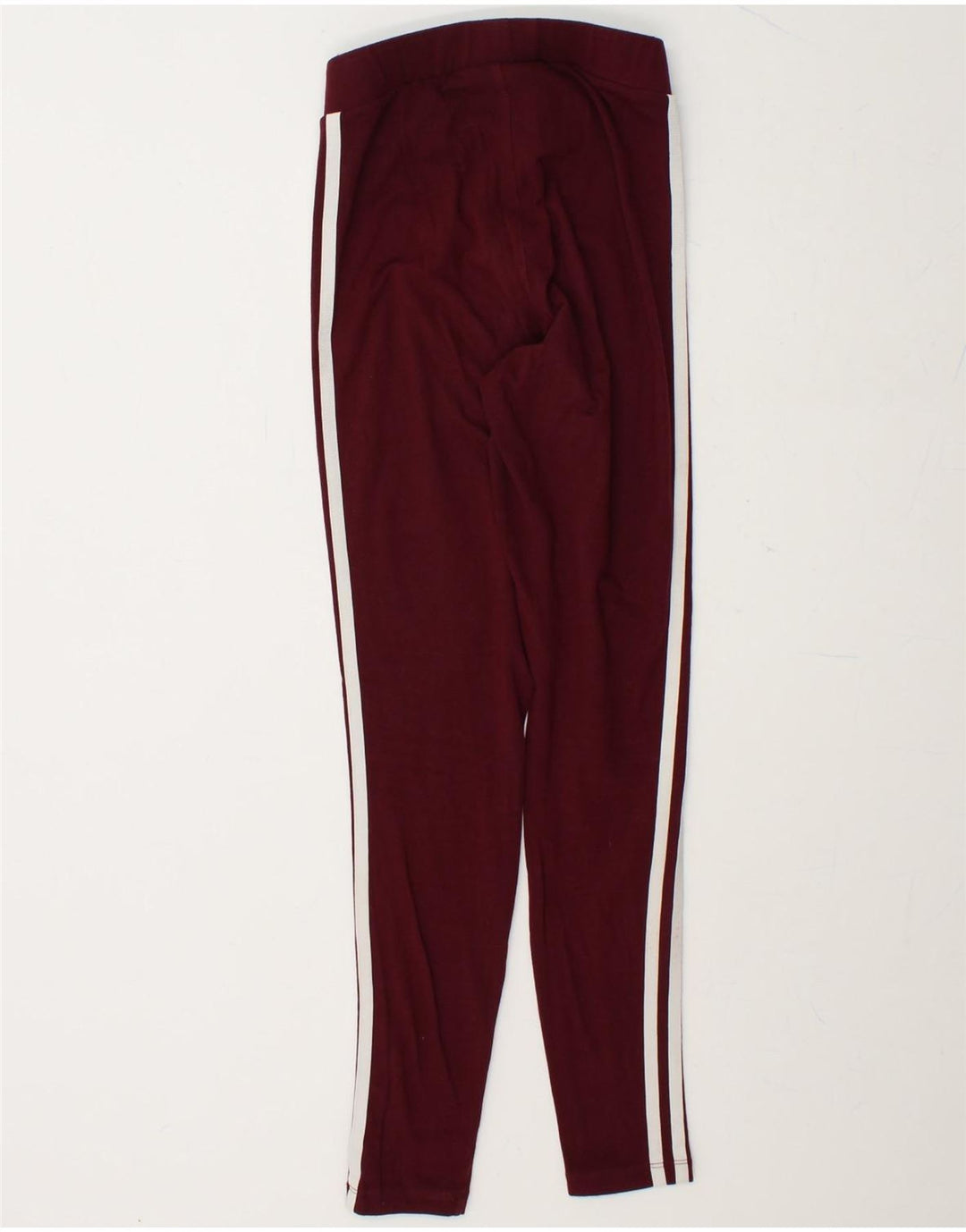 ADIDAS Womens Leggings UK 6 XS  Burgundy Cotton Vintage Adidas and Second-Hand Adidas from Messina Hembry 