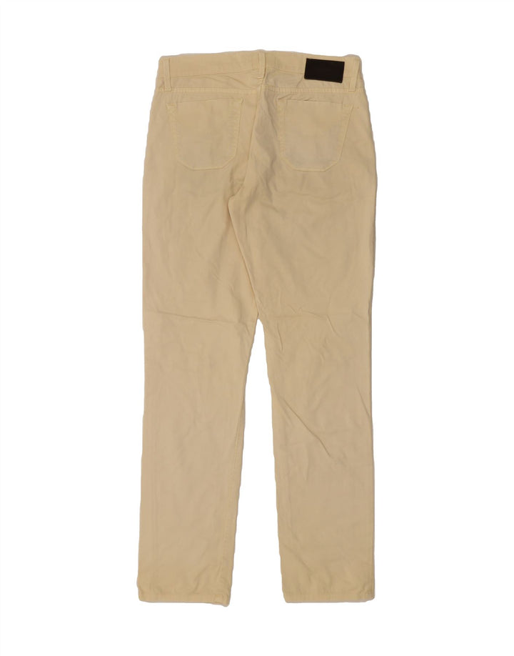 JECKERSON Mens Slim Casual Trousers W31 L32 Beige Cotton Vintage Jeckerson and Second-Hand Jeckerson from Messina Hembry 