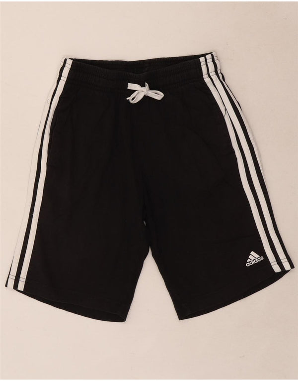 Shorts esportivos Adidas meninos 11-12 anos pretos