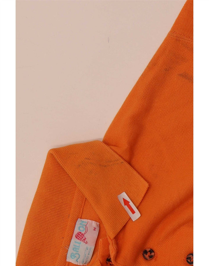 Camisa polo masculina Ball On algodão laranja médio