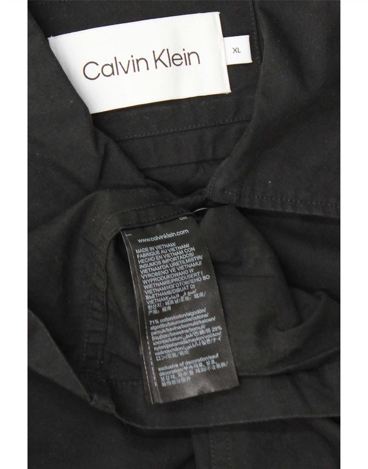 Camisa masculina Calvin Klein XL algodão preto