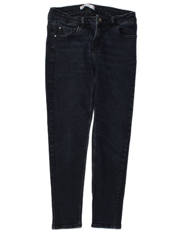 Zara Womens Slim Jeans EU 40 Médio W30 L26 Azul Marinho Algodão