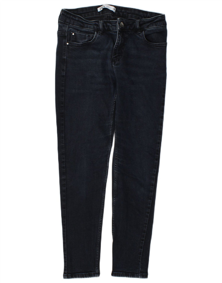 Zara Womens Slim Jeans EU 40 Médio W30 L26 Azul Marinho Algodão
