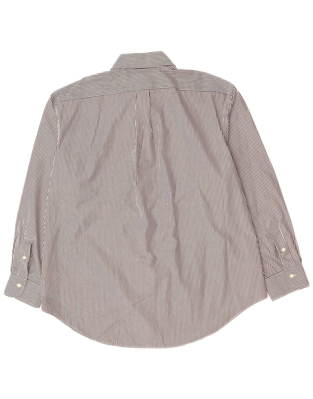 Camisa masculina RALPH LAUREN tamanho 18 2XL algodão listrado preto