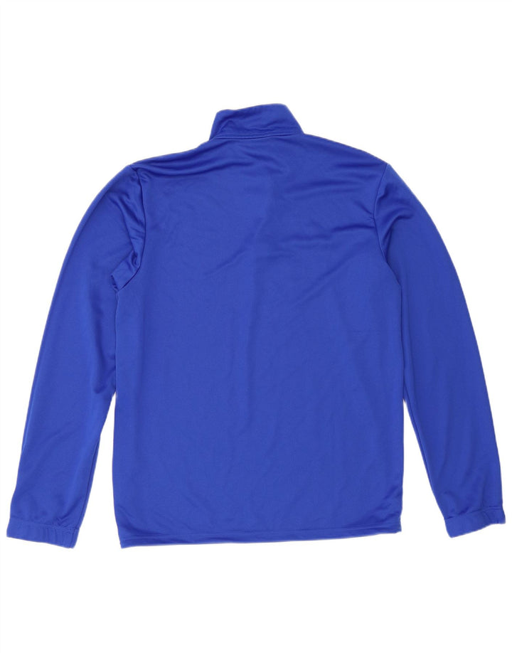 Adidas Mens Aeroready Zip Neck Pullover Treino Top Médio Azul Poliéster