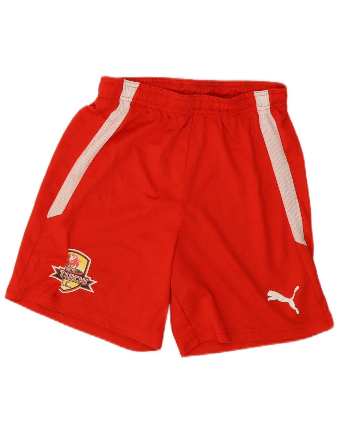 Shorts esportivos Puma meninos 15-16 anos vermelho colorblock