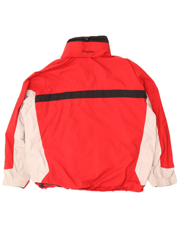 Jaqueta de chuva Columbia masculina Interchange com capuz UK 42 XL vermelho Colourblock Nylon