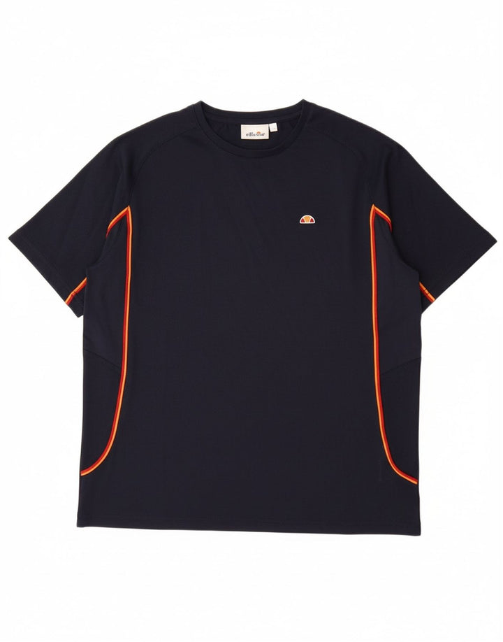 Camiseta ELLESSE Menino 13-14 Anos Azul Marinho Poliéster
