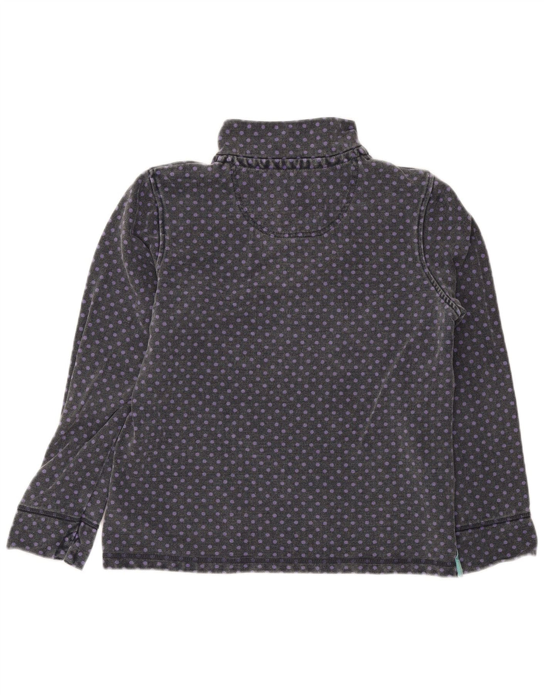 CREW CLOTHING Suéter feminino com capuz Reino Unido 14 grande cinza manchado