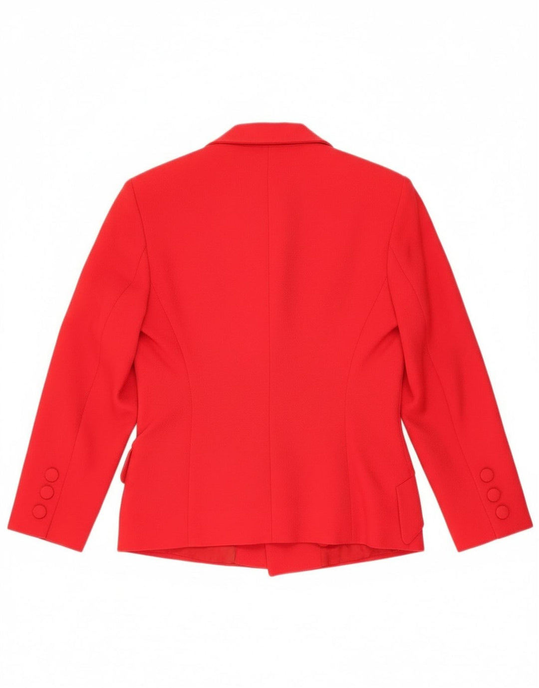 Jaqueta blazer feminina vintage com 4 botões IT 40 pequena lã vermelha