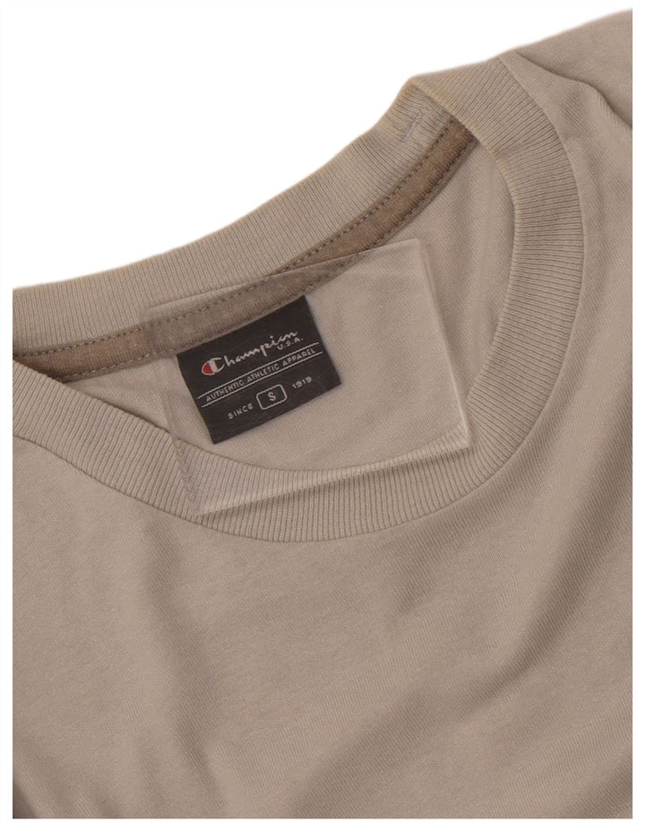 Campeão Mens Graphic T-Shirt Top Pequeno Cinza
