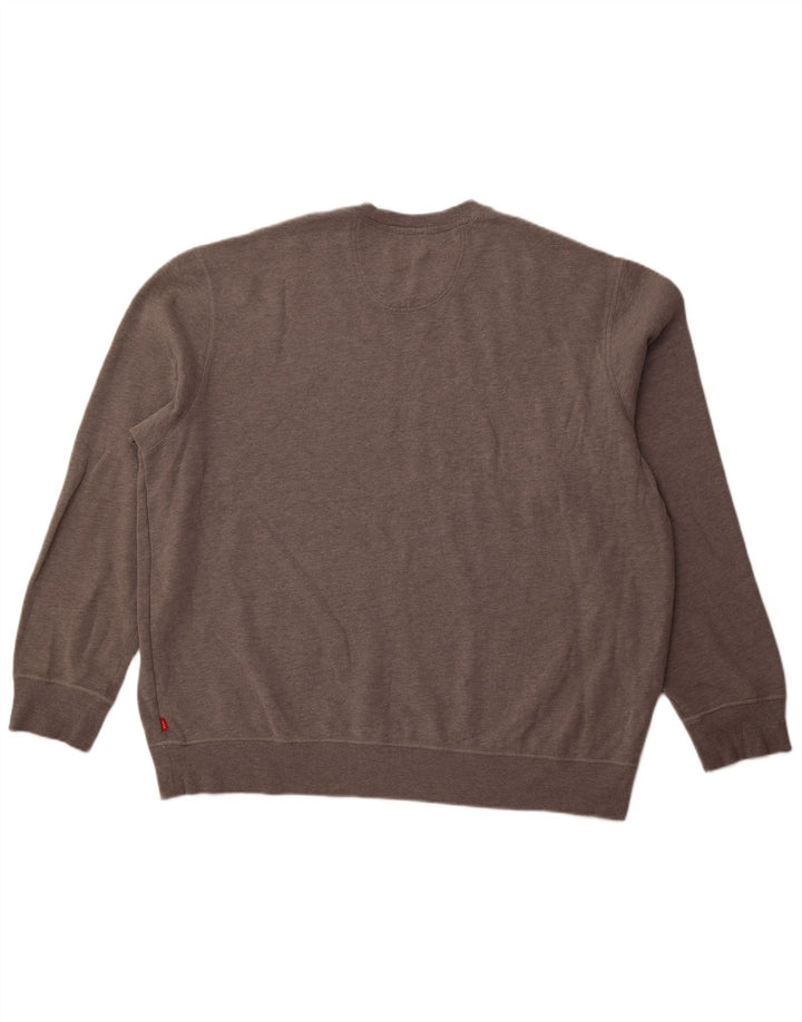 Izod moletom masculino jumper 2XL algodão cinza