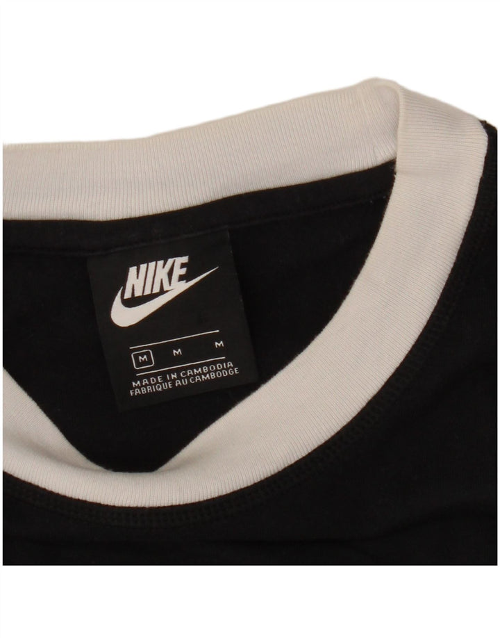 Camiseta Nike Feminina Crop Oversized Top UK 14 Médio Preto