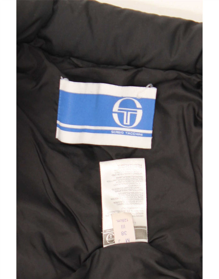 Jaqueta acolchoada para meninos Sergio Tacchini 9-10 anos médio preto poliéster