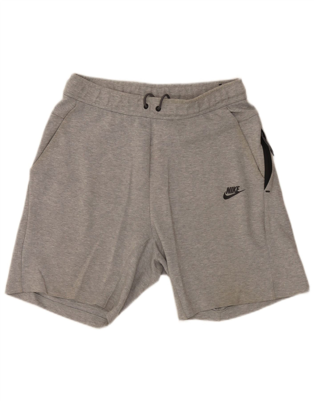Shorts esportivos masculinos Nike médio cinza manchado de algodão