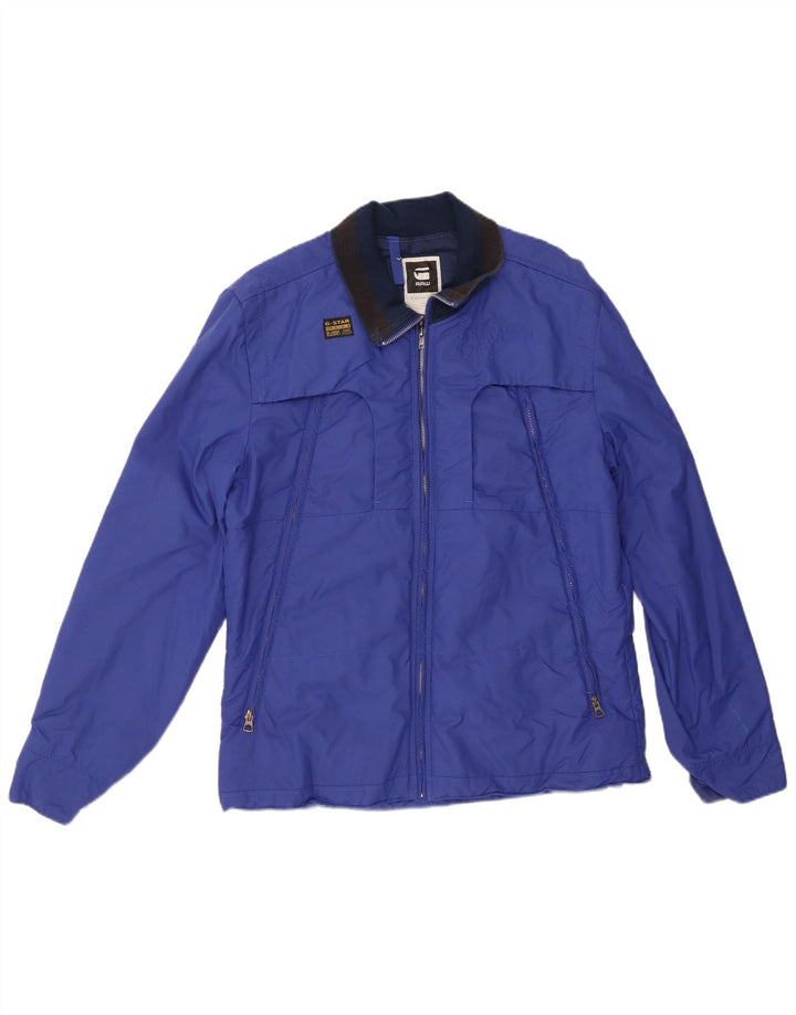 Jaqueta corta-vento masculina G-Star UK 42 XL azul nylon