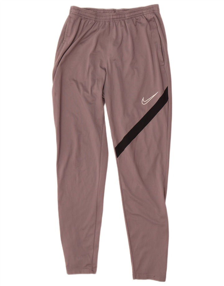 Calça de treino masculina Nike Dri Fit cinza médio colorblock poliéster