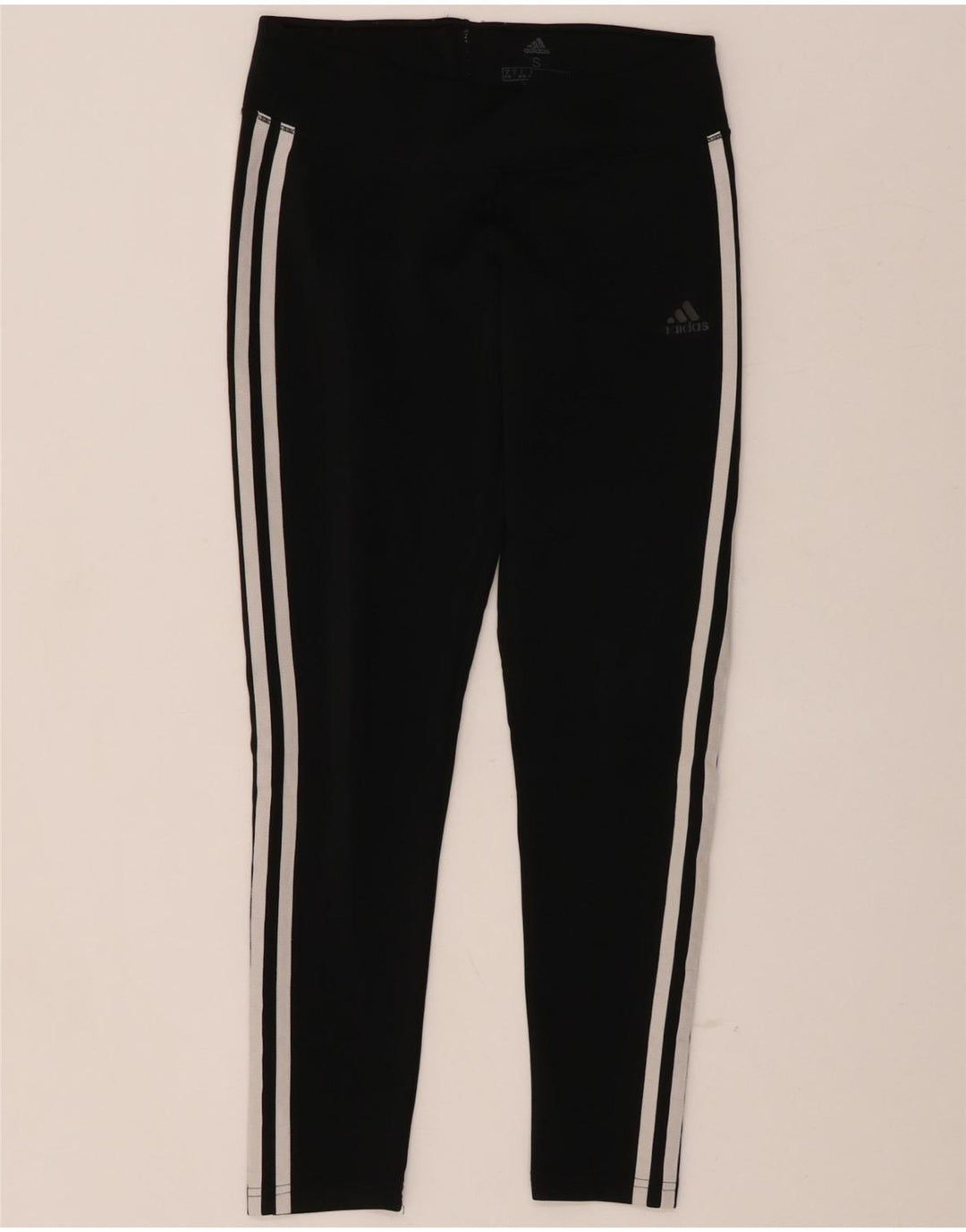 ADIDAS Womens Climalite Leggings UK 8/10 Pequeno Poliéster Preto