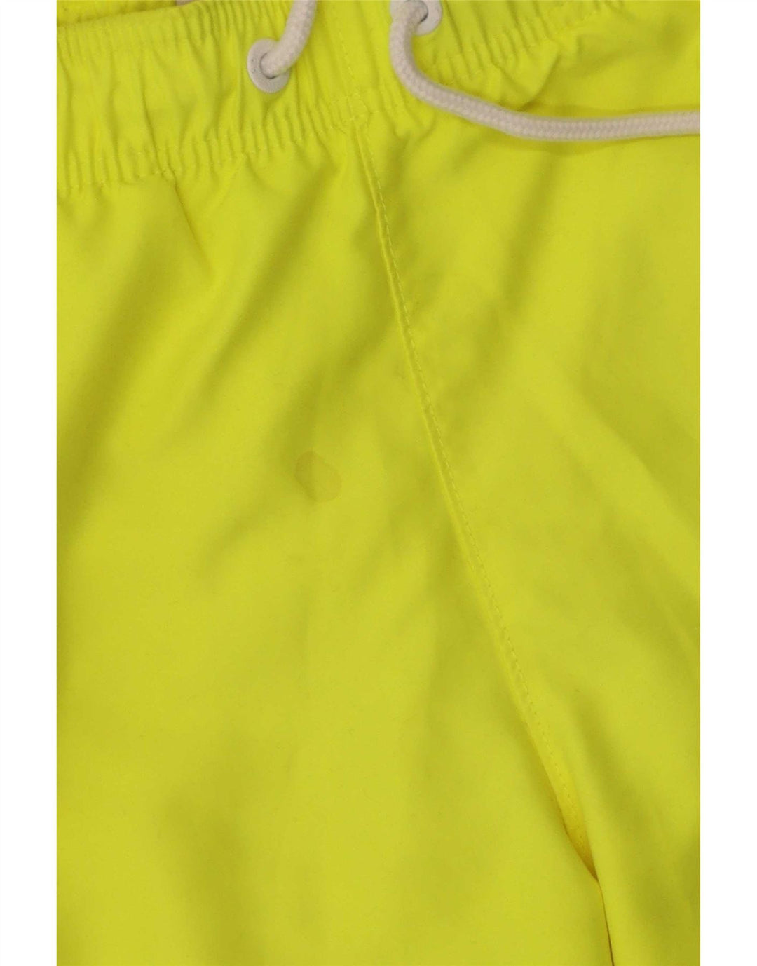 Shorts de natação masculino Abercrombie & Fitch poliéster amarelo médio