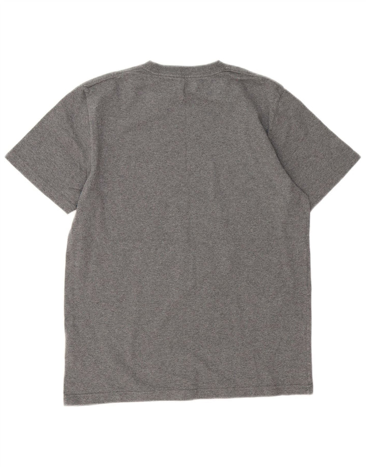 Camiseta gráfica masculina Carhartt Top cinza médio algodão