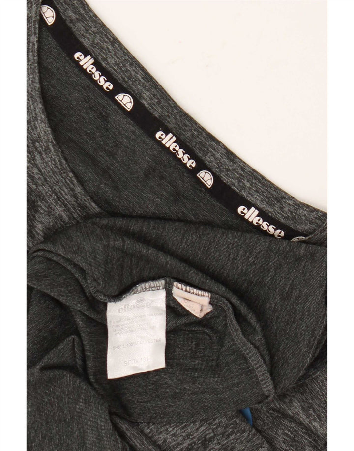 Camiseta feminina Ellesse com estampa gráfica UK 14 poliéster cinza médio
