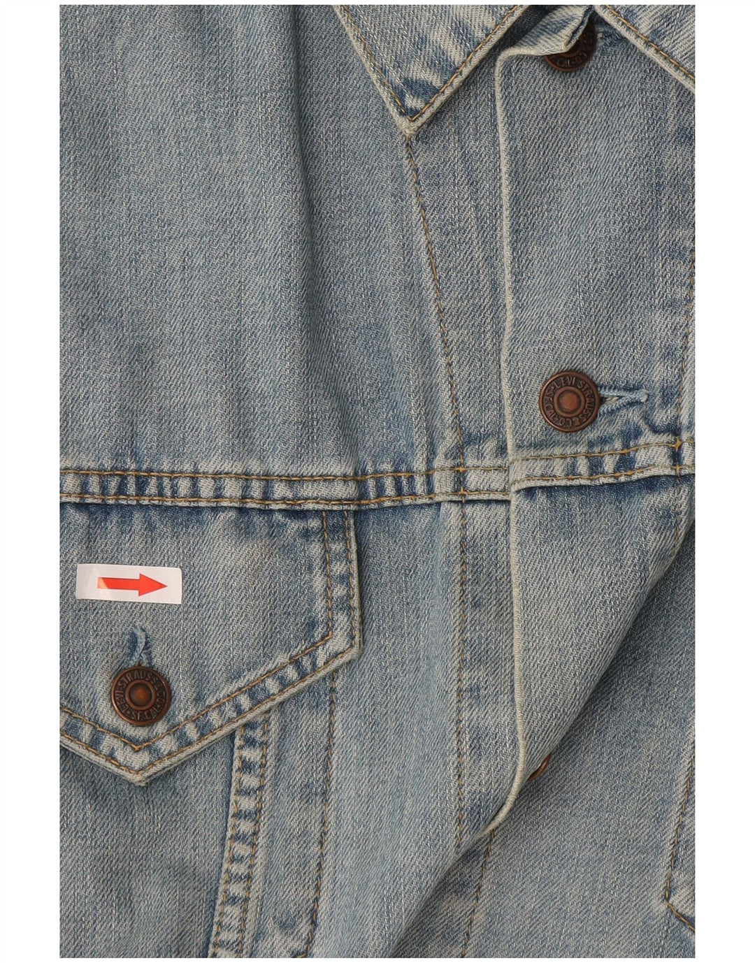 Jaqueta jeans masculina Levi's UK 40 grande azul