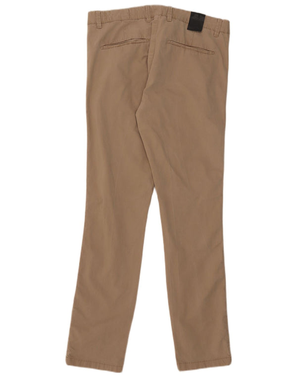 Zara Mens Slim Chino Calças EU 42 Grande W32 L33 Algodão Bege