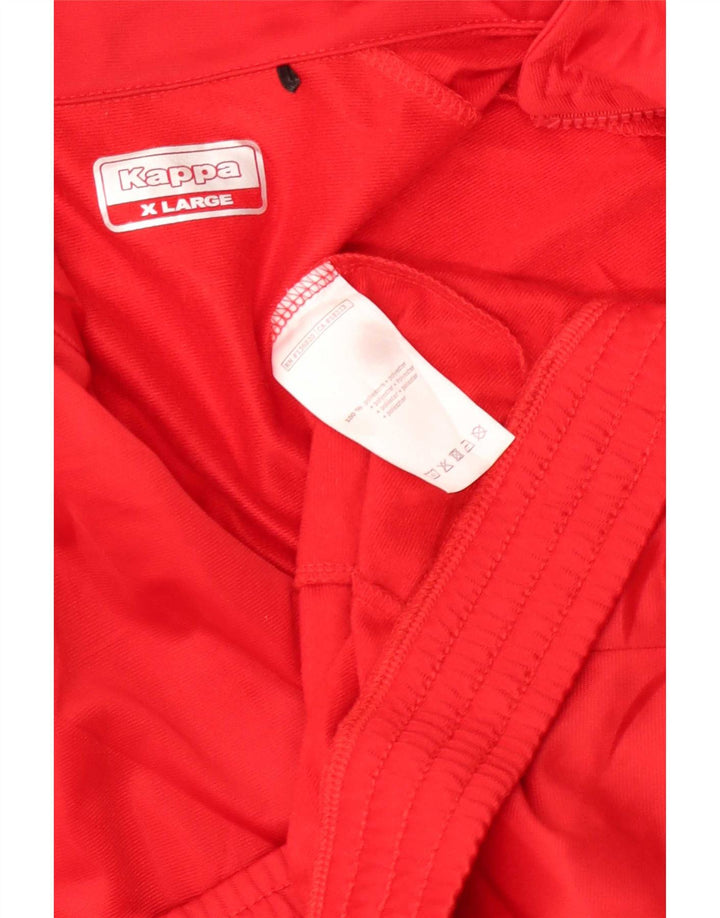 Kappa Mens Graphic Tracksuit Top Jaqueta XL Poliéster Vermelho