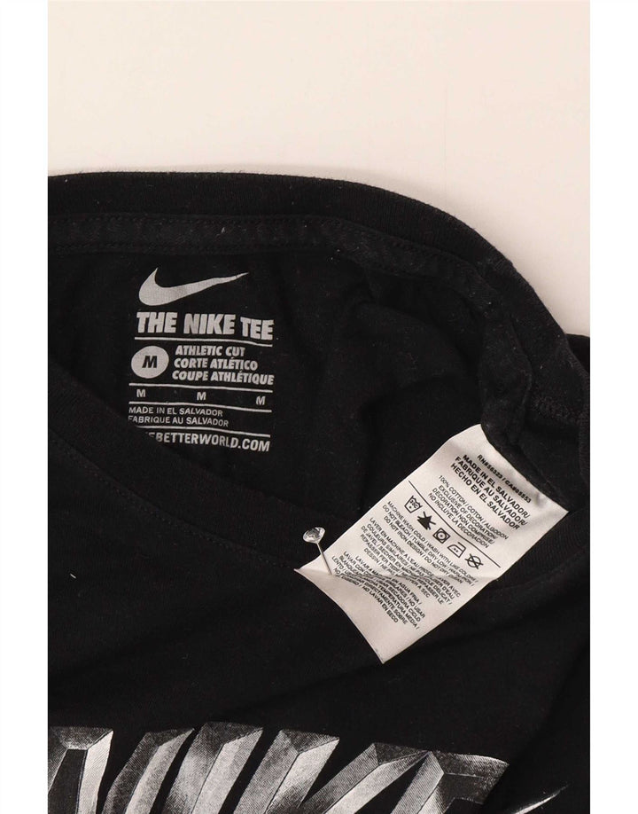 Camiseta Nike Masculina Athletic Cut Graphic Top Médio Algodão Preto